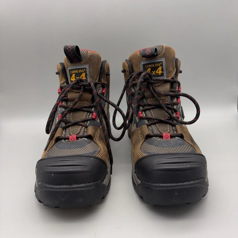 Carolina Work Boots Men 9.5 Brown Solid Carbon Toe Waterproof Extension 5